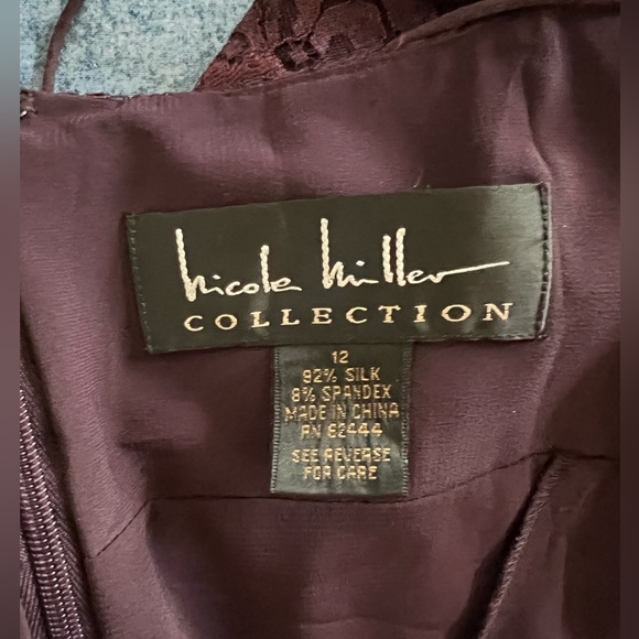 Nicole miller collection silk blend high low gown 12 - Picture 4 of 8